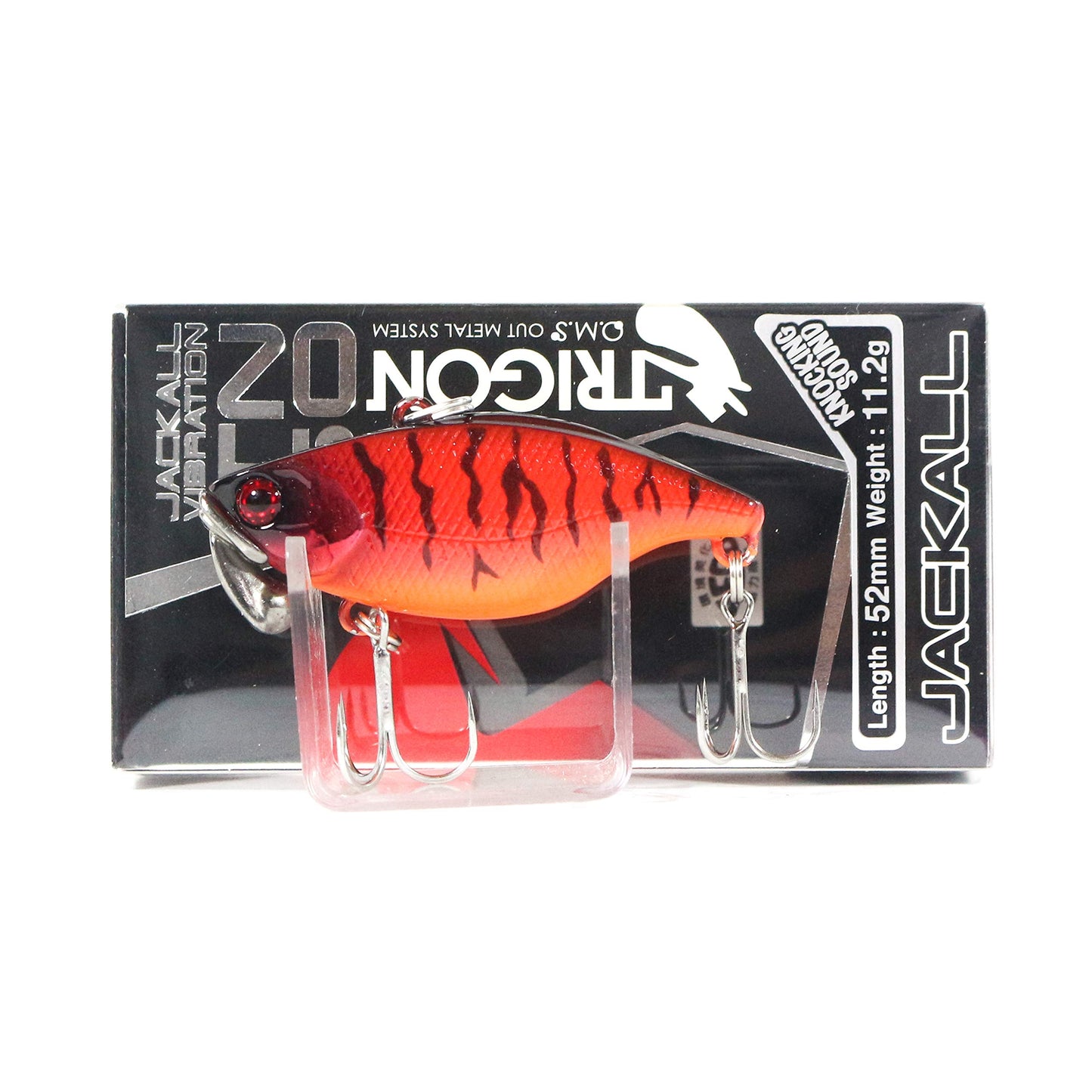 JACKALL TN/50 Vibration Trigon 0.4 oz (11.2 g) 2.0 inches (52 mm) NH Red Tiger
