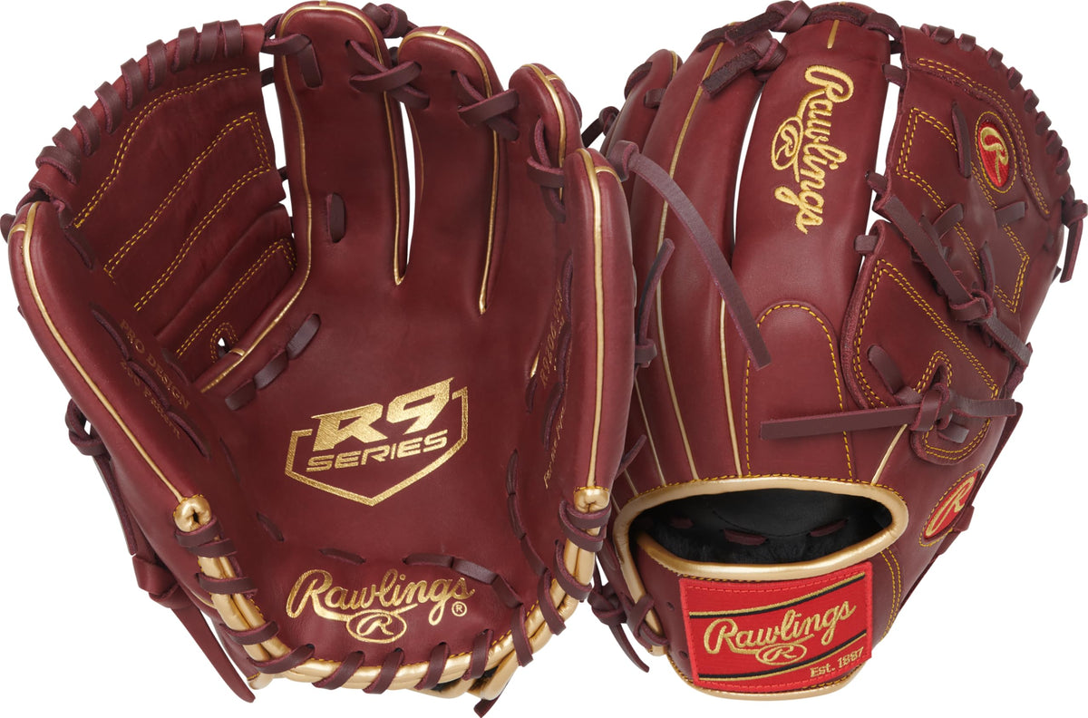 Rawlings | R9 Series Baseball Glove | 12" | Left Hand Throw | Sherry
