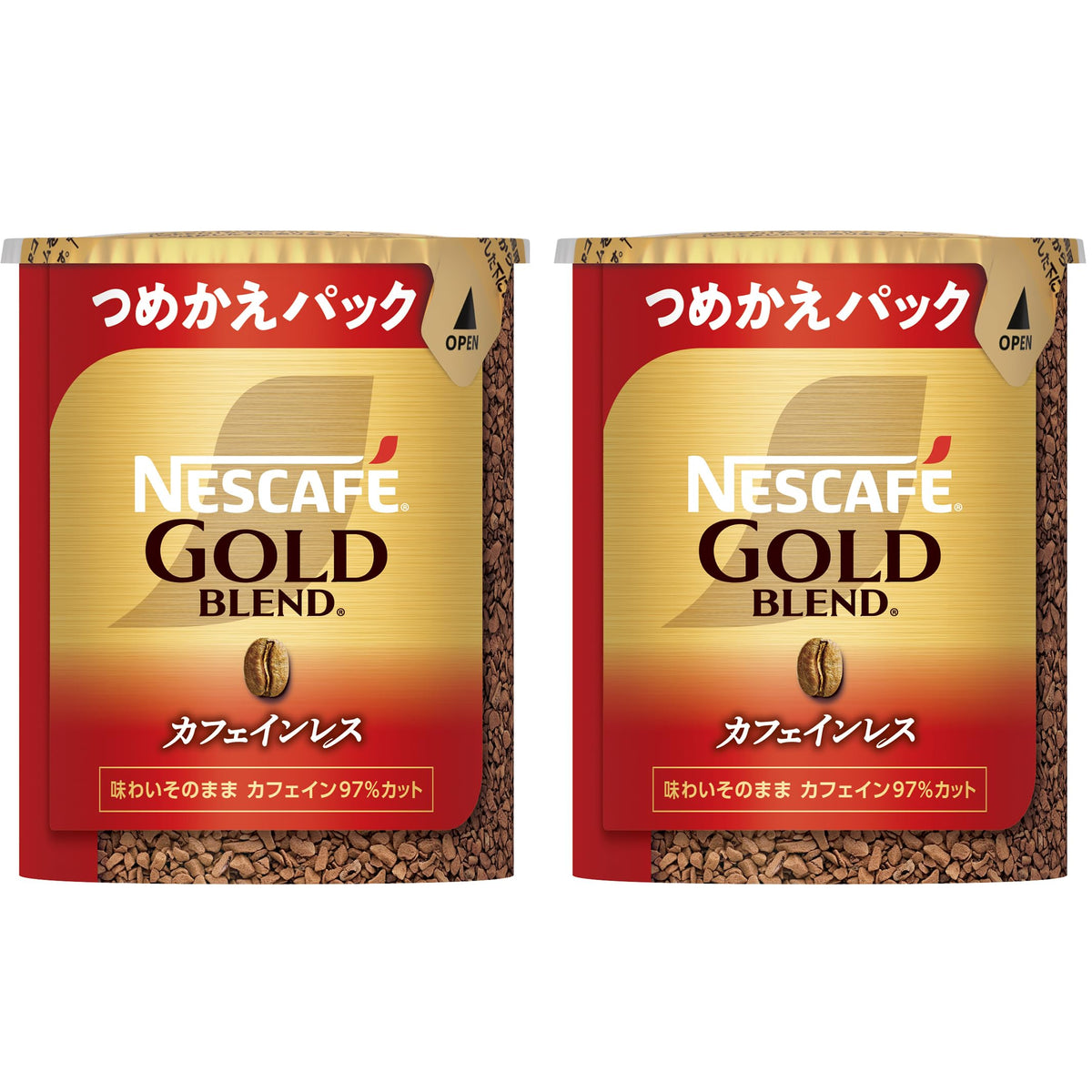 Nescafe Gold Blend decaffeinated Eco & system pack 60gX2 pieces