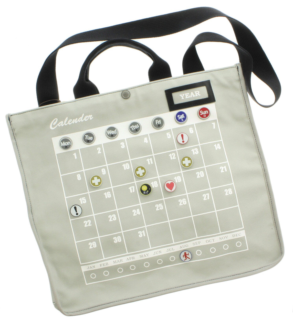 Alto Tokyo Products MPB-001-002 Calendar Bag, Gray