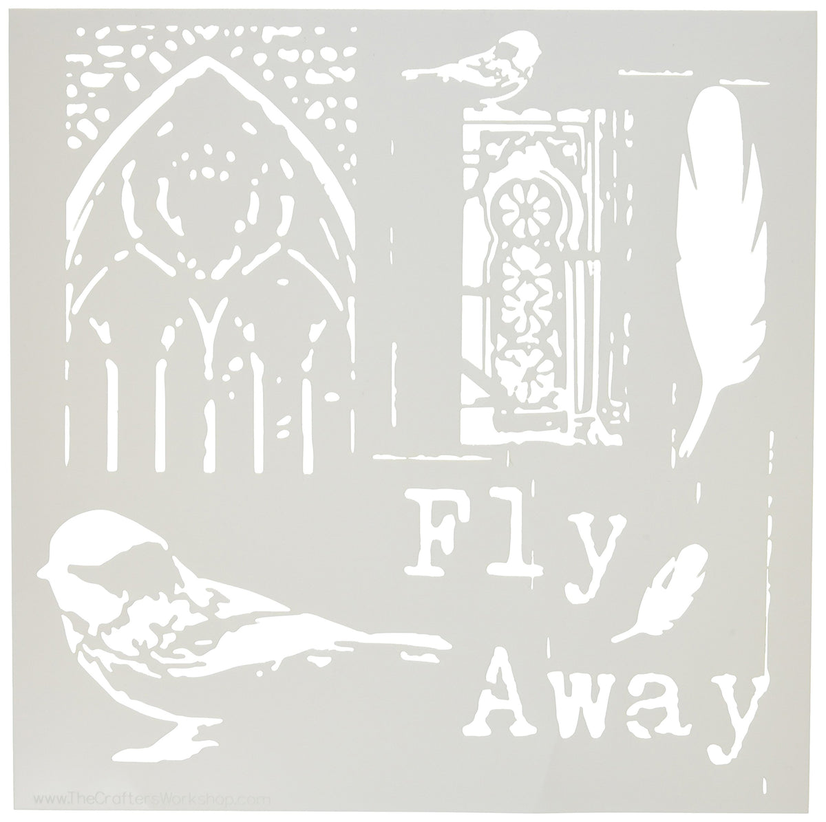 Crafters Workshop Flyaway Template, 12 by 12"