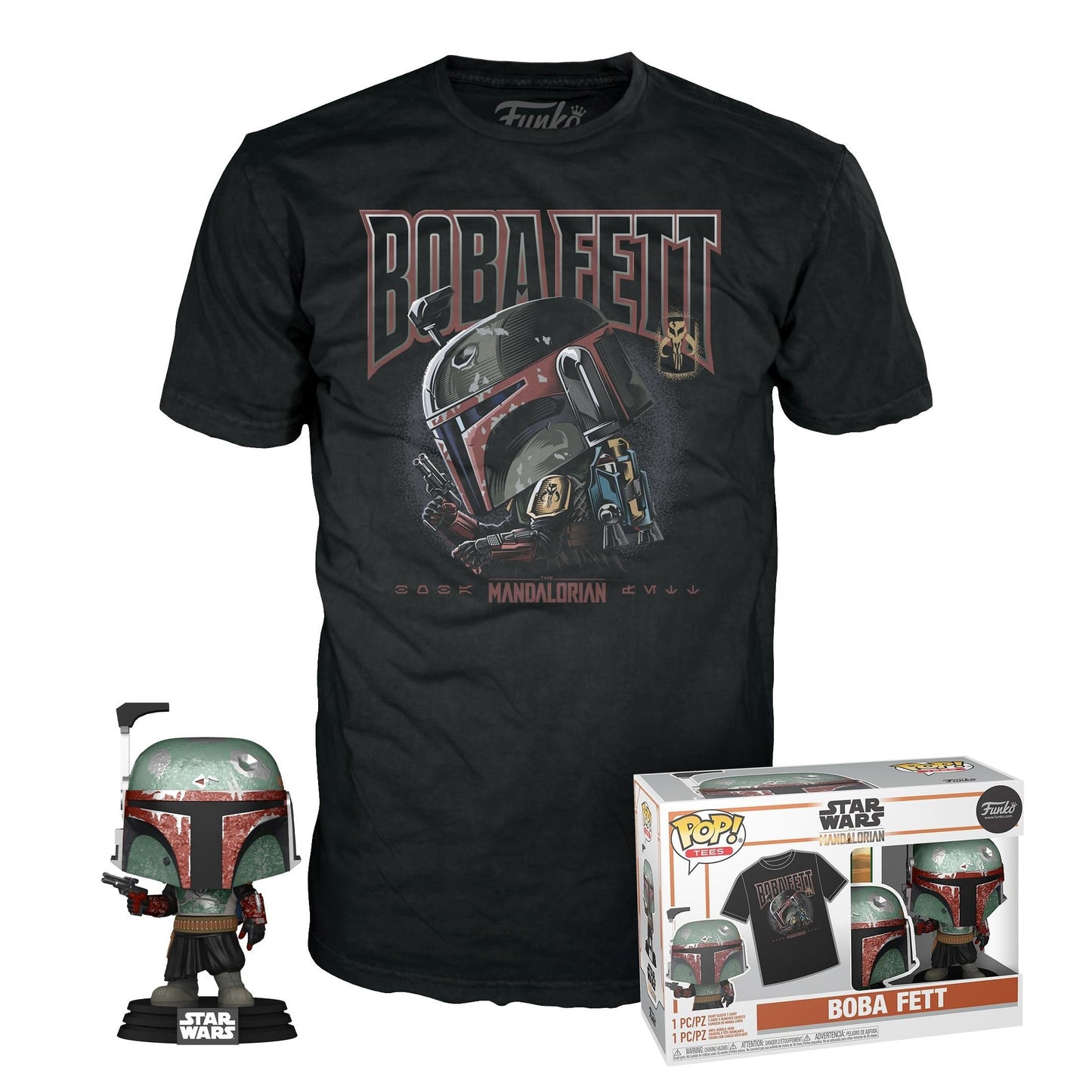 POP & TEE: SW- Boba Fett- S