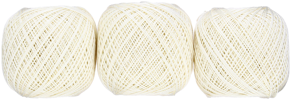 Olympus #40 Col.852 Lace Thread Gold Thread Cream 0.3 oz (10 g), Approx. 35.8 ft (89 m), 3 Ball Set
