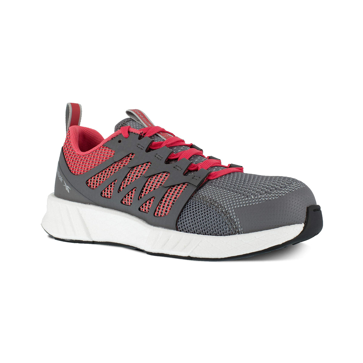 Reebok Womens Fusion Flexweave™ Work Safety Toe Athletic Industrial & Construction Shoe, Grey, 10 US