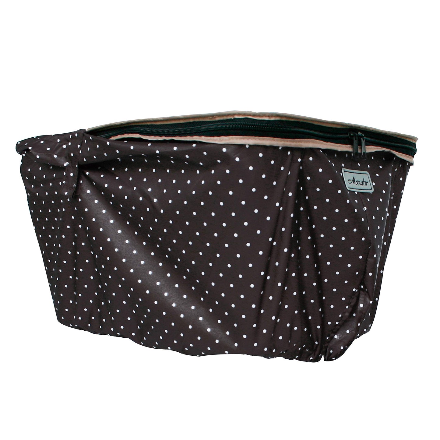 Marth (MARUTO) 2 2-Tier Zipper After Basket Cover D – iirmt2650 Polka Dots/Black