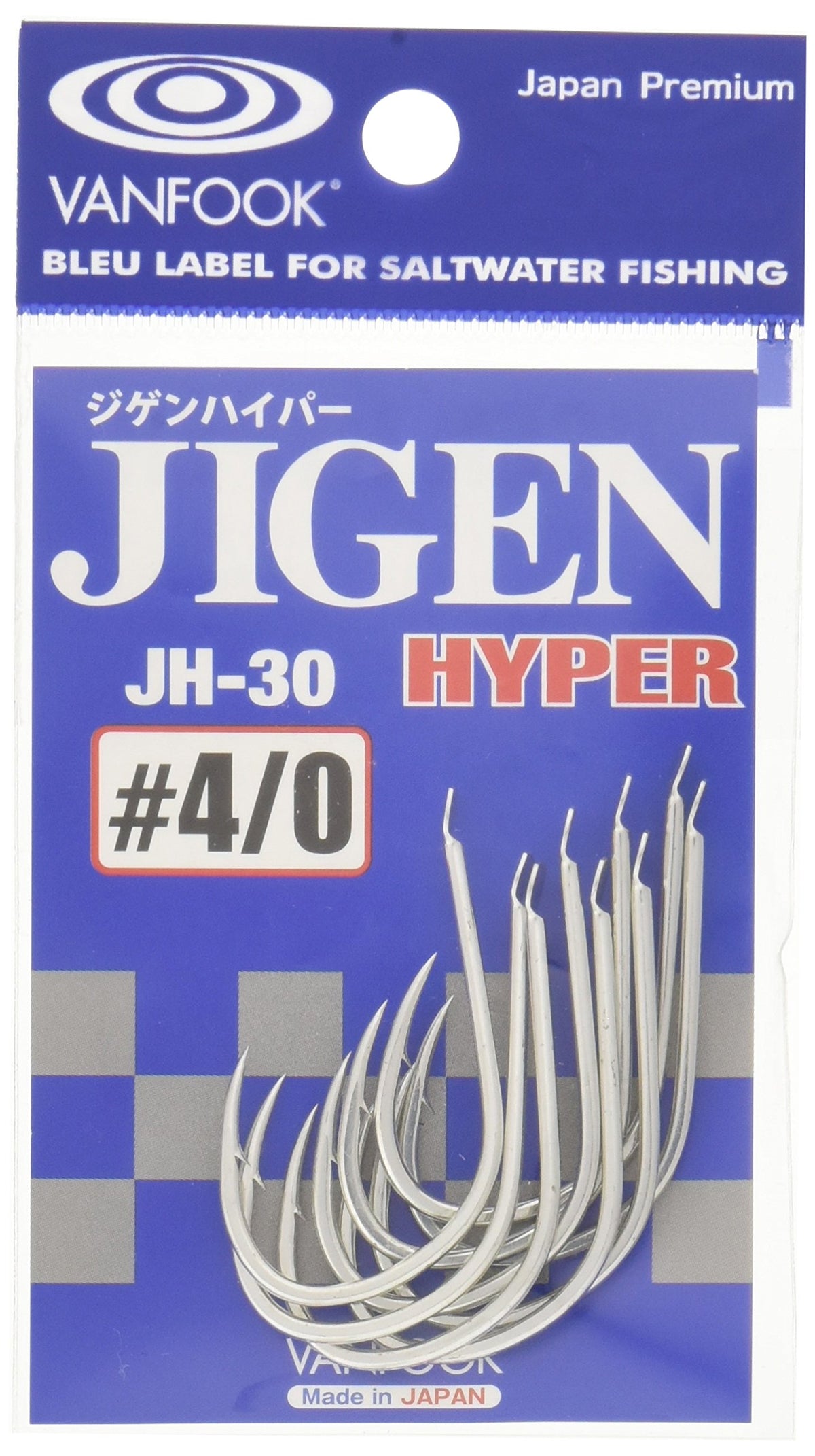VANFOOK JH-30#4/0 Jigen Hyper, Silver