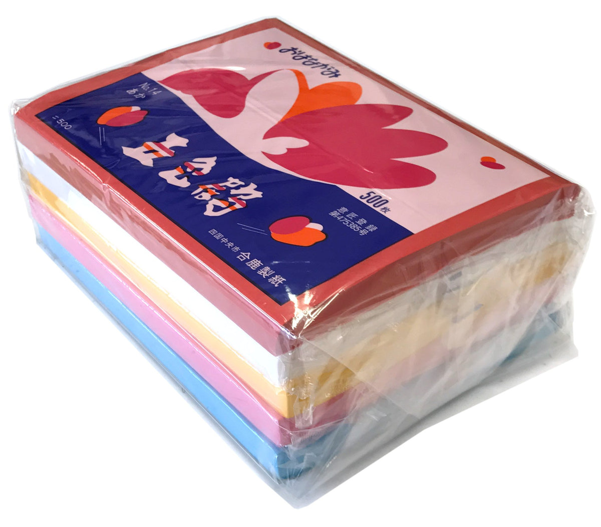 Flowerly that need Fighters Flower Paper Pack of 5 Colors, 500 Sets (Red, Red, Pink, Yellow, Light Blue, White)