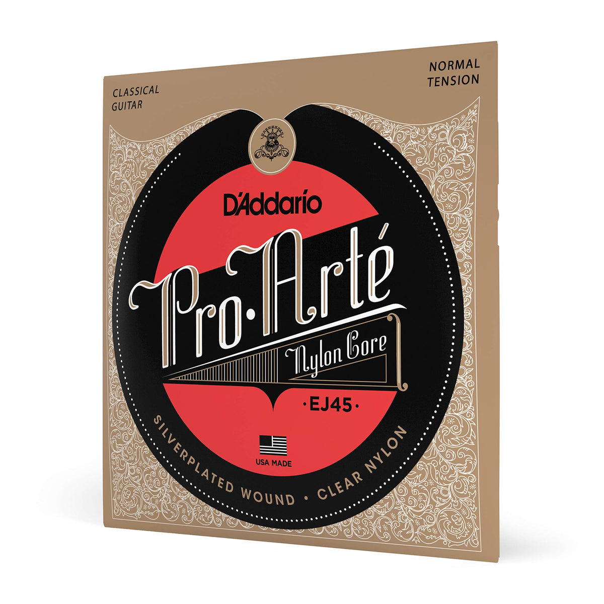 D'Addario EJ45 Pro-Arte Nylon Classical Guitar Strings, Normal Tension
