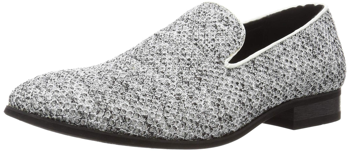 Dedes 5225 Men's Mesh Opera Slip-on Shoes, Grey (Grey Marl), 8.5