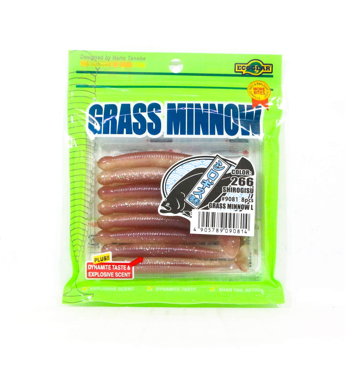 Ecogear Lures Grass Minnow Large 3-1/4" #266 9081
