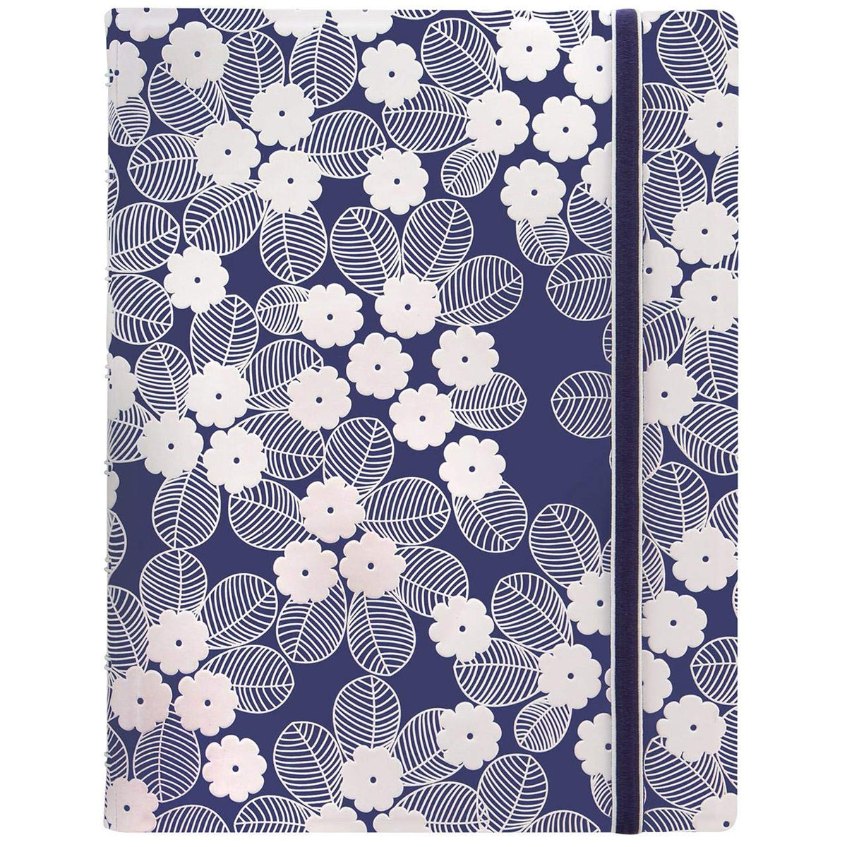 Filofax 115085 Impressions Notebook, A5, Navy White
