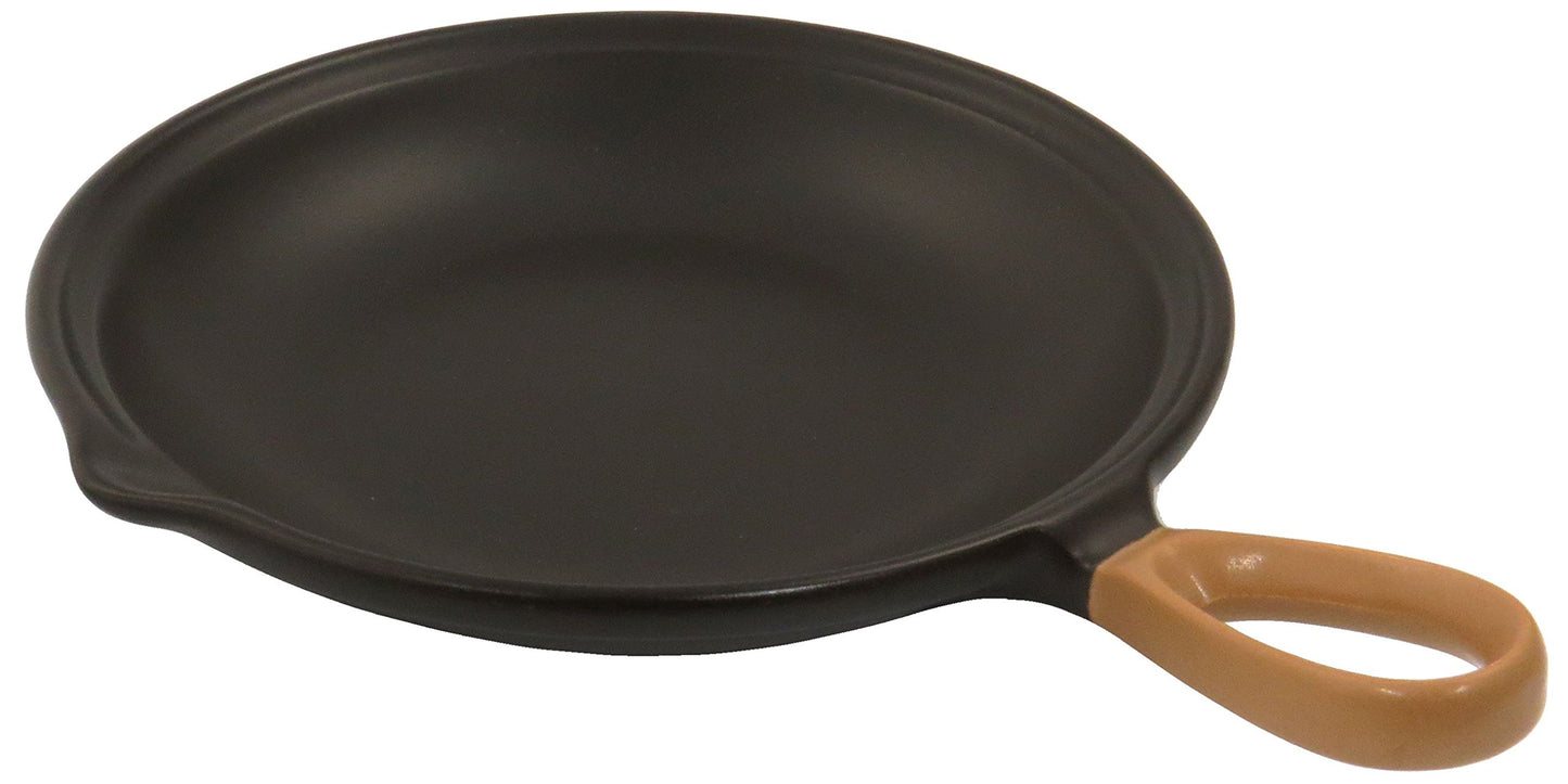 三陶 Banko Ware 04943 Oven Safe, Microwave Safe, One-Handed Frying Pan, Small, Naples