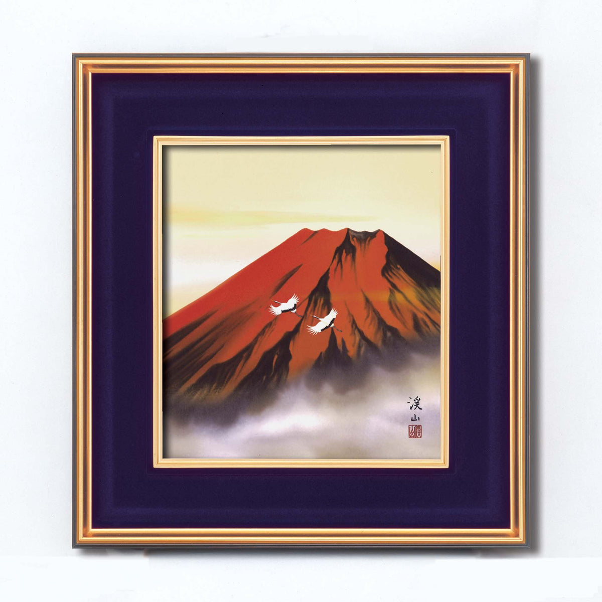Otaart Art Frame/Landscape, Red Fuji, Size: Approx. 16.3 x 15.2 x 1.2 inches (41.4 x 38.4 x 3 cm)