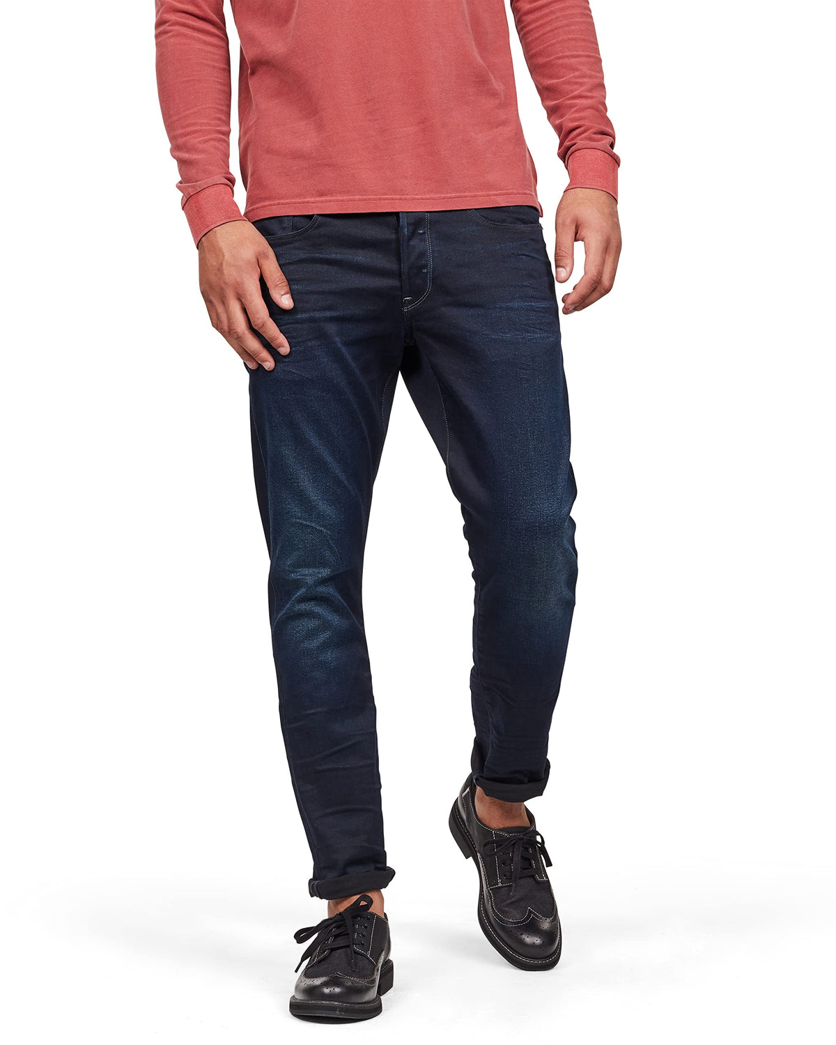 G-Star Raw Men's 3301 Straight Tapered Fit Jeans, Dark Aged, 32W x 32L
