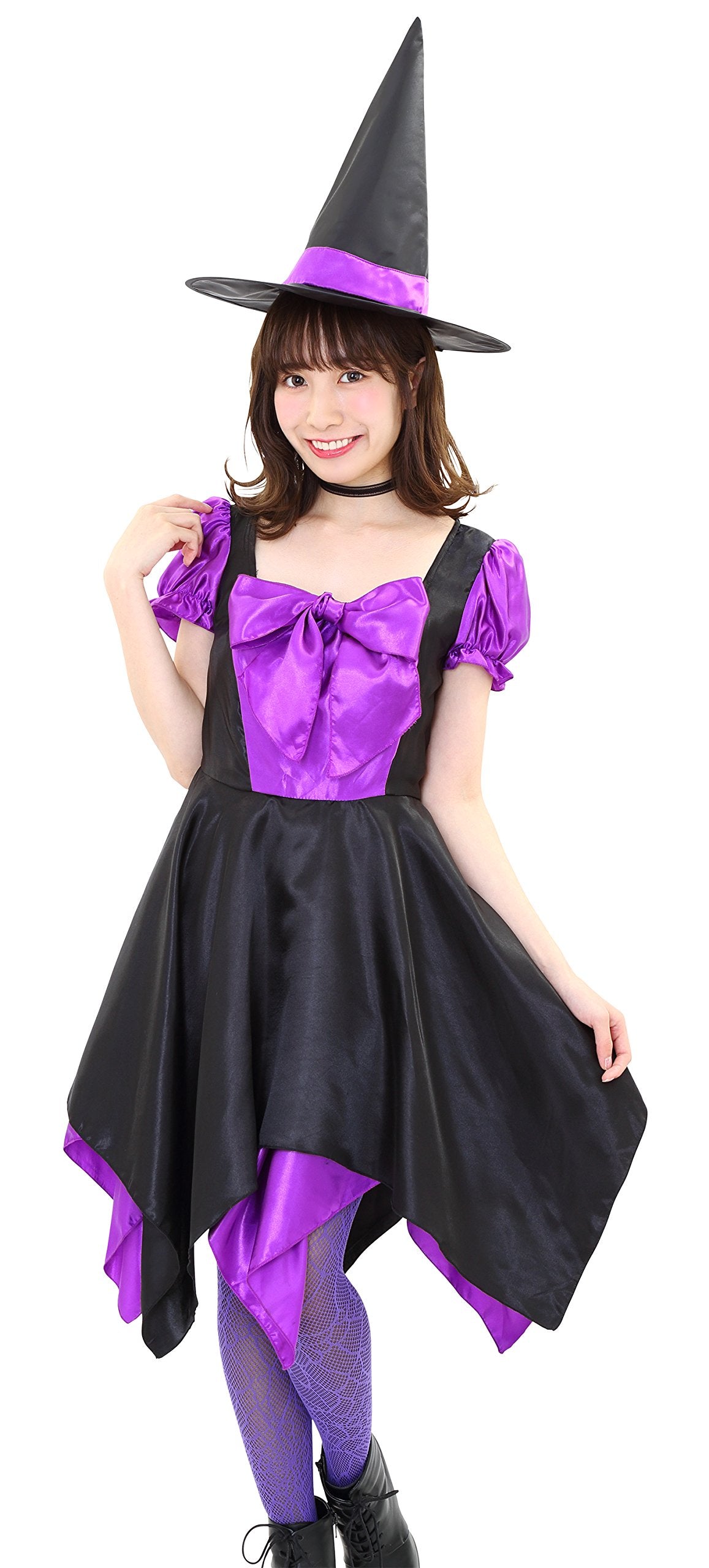 clearstone Deco Ribbon Witch Costume Purple Ladies