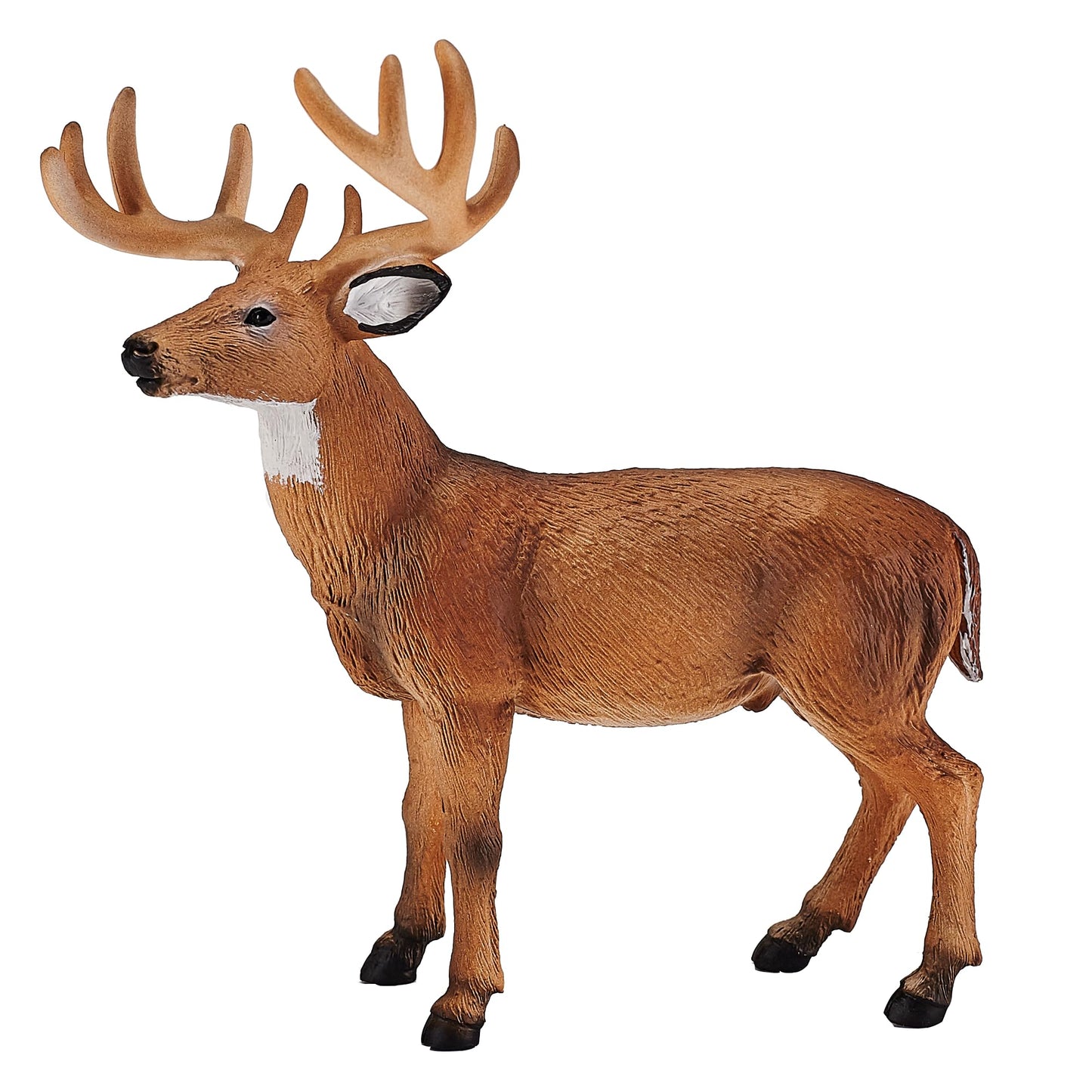MOJO - White Tailer Deer Stag Buck | Hand-Painted Toy Figure | Woodland Collection | True to Life & Highly Detailed | Designed in UK
