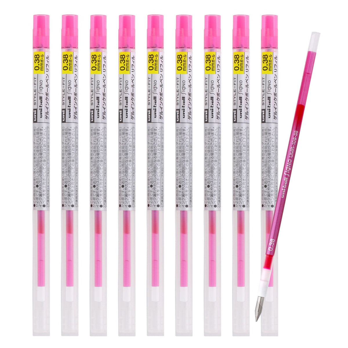 Mitsubishi Pencil Ballpoint Pen Refill Style Fit 0.38