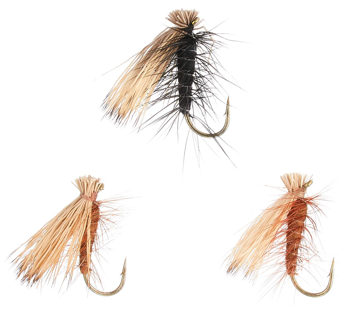 TIEMCO D-06 Set Elk Hair Cadiz Dark Color #12