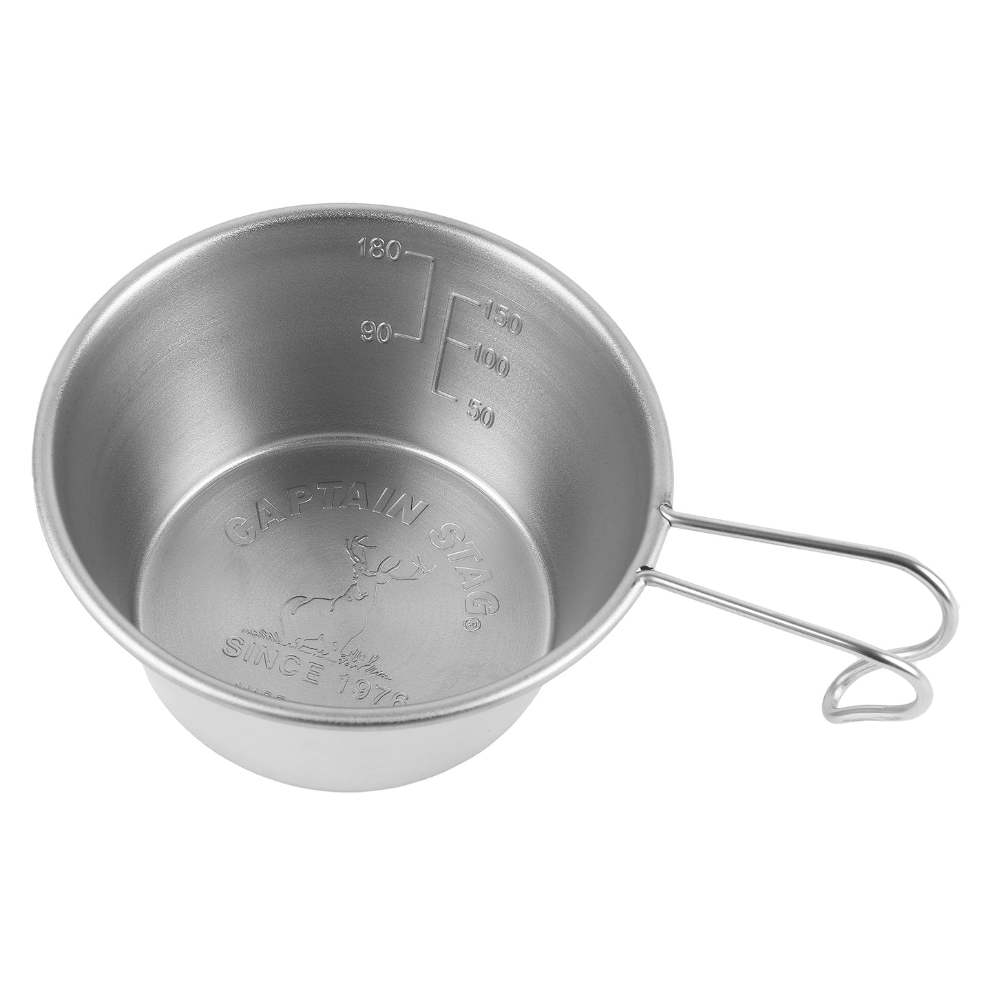 Captain Stag UY-7015 Sierra Cup, Stainless Steel, Mini Sierra Cup, 7.5 fl oz (210 ml), Spiral Finish, Stainless Steel, Made in Japan, Tsubamesanjo, Silver