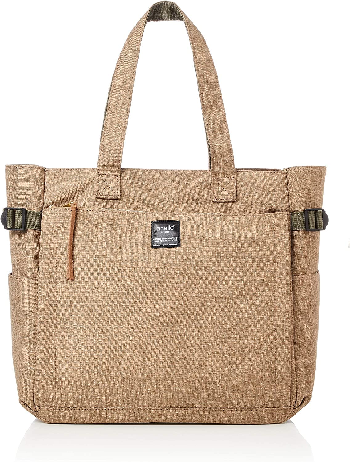 Anero POST ATC3132Z Tote Bag, A4, Large Capacity, 10 Pockets, Beige
