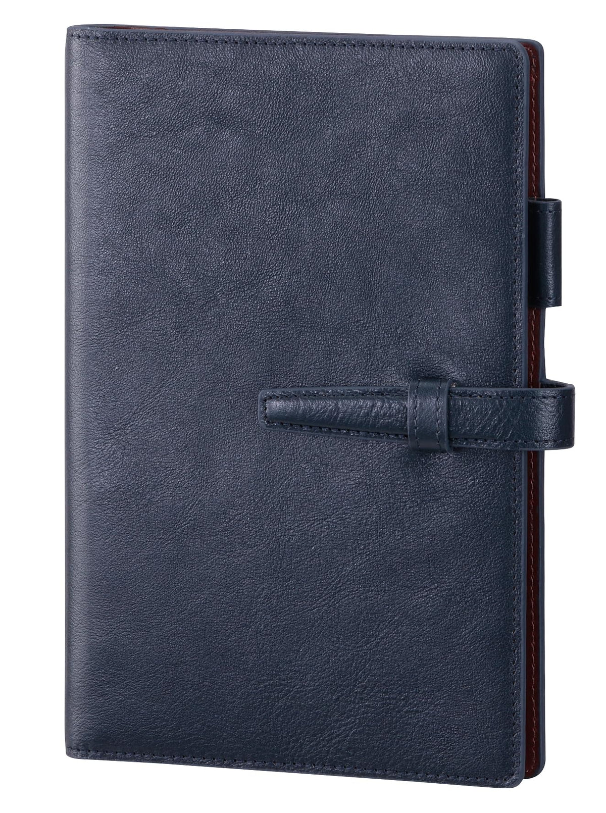 Raymay Fujii 2024 Bible Size Davinci Monthly Block Cowhide Navy Planner