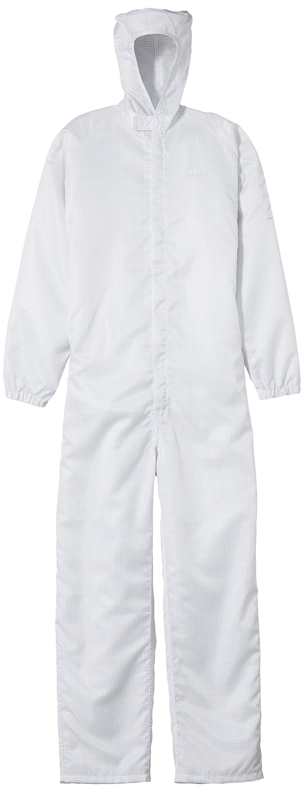 アズワン(AS ONE) CR Jumpsuits Center Fastener w Hood 10E5 to 10E8 White G520 3L 11120BW/1-2279-04