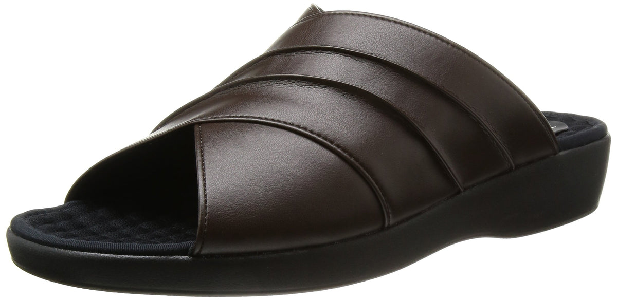 First Contact(ファーストコンタクト) Men's Made in Japan, Office Sandals, Easy to Wear, Dark Brown, M
