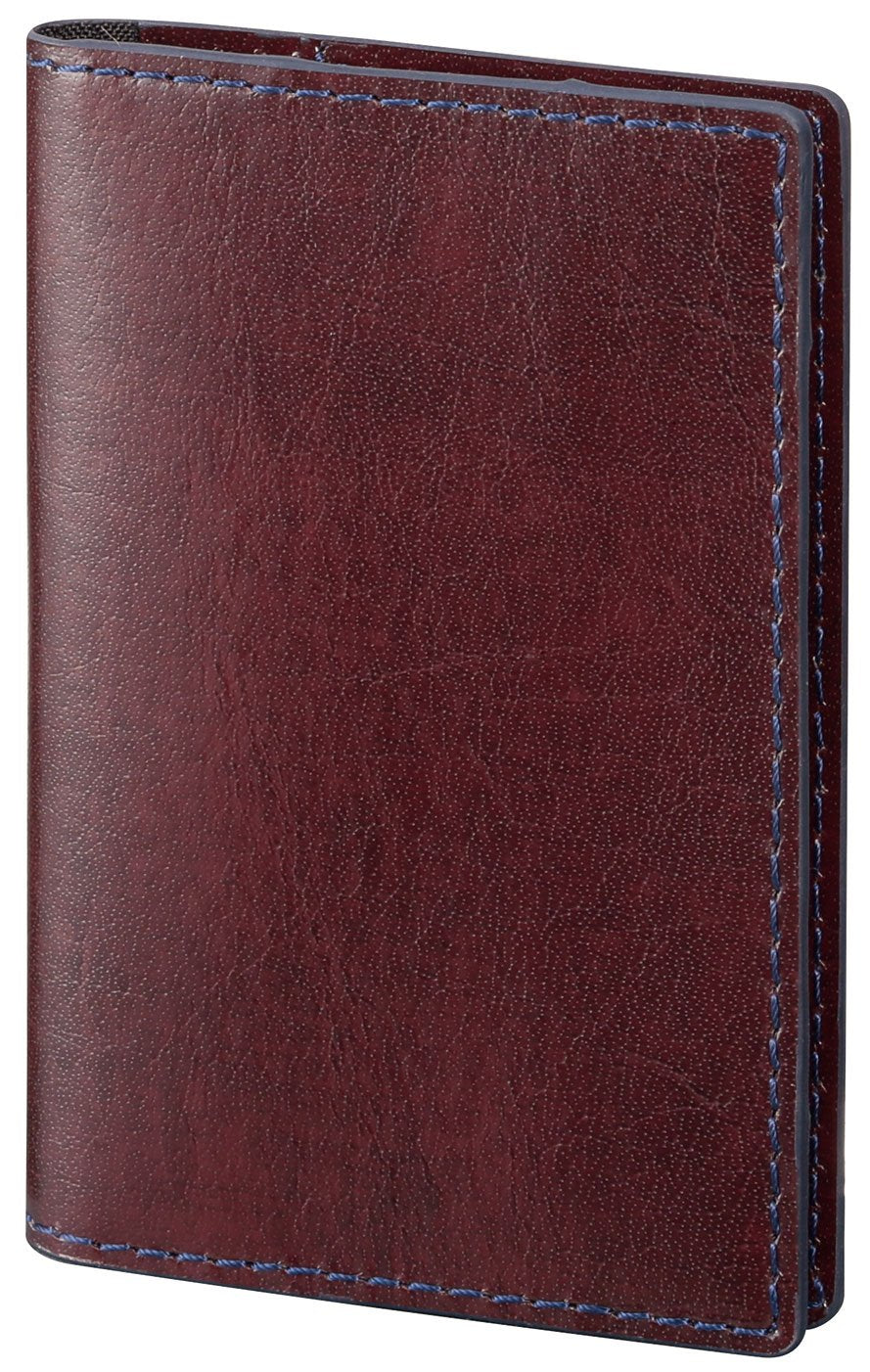 レイメイ藤井 Raymay Fujii ZVN234Z Memo Note with Card Holder, Leather, Wine