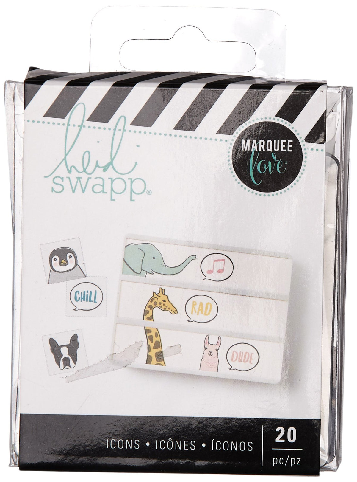 Heidi Swapp Accessory Lightbox-Icons-Talking Animals (20 Piece)