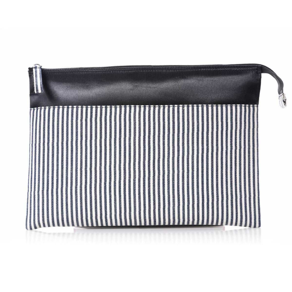 Moribe Creation MOS-29K Calligraphy Set, Clutch Bag Type, Navy Stripe