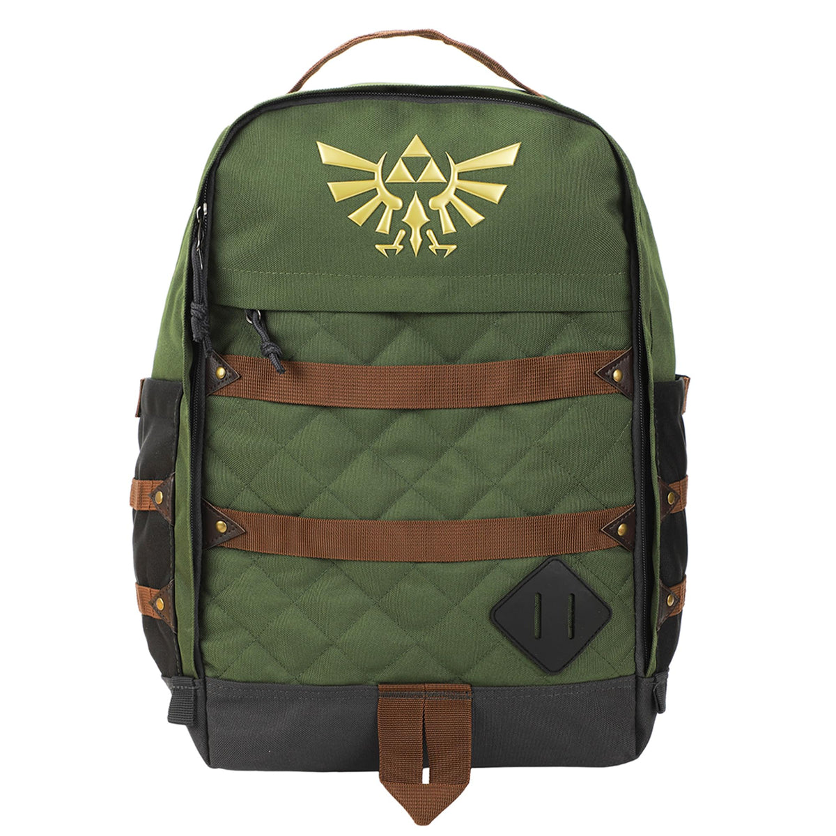 Bioworld The Legend Of Zelda Hyrule Crest 17" Green adult Backpack