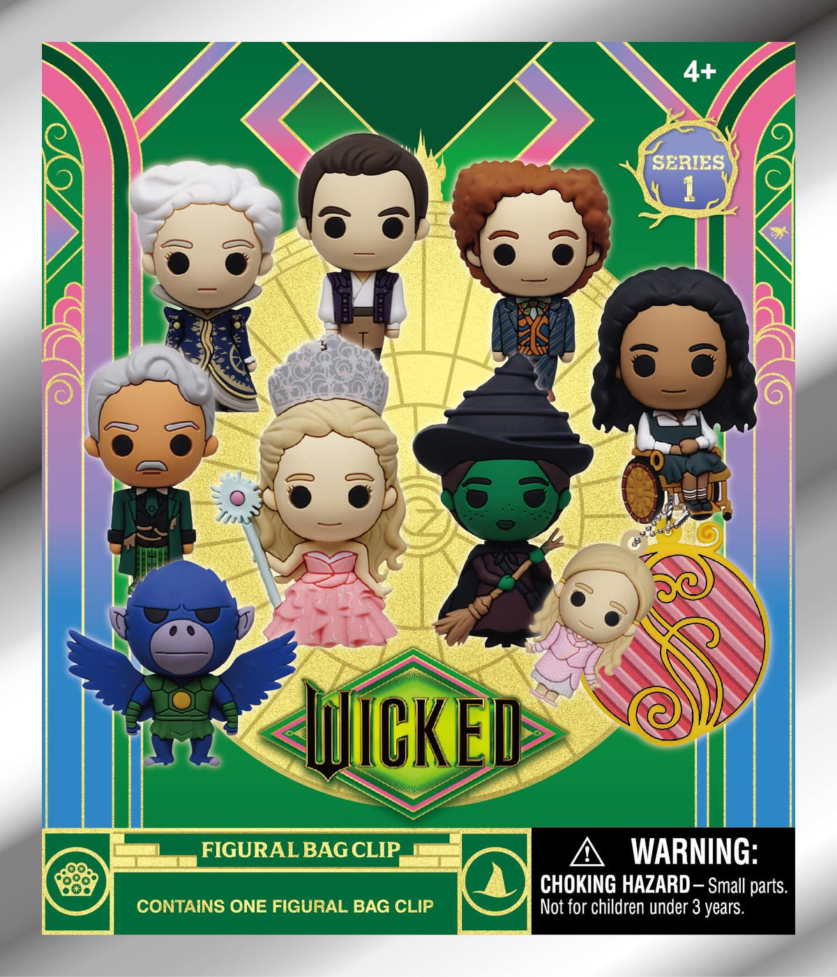 Wicked Series 1 – 5" Collectible Bag Clip – Blind Bag (ONE Random Figure) – Movie Musical Character Keychain/Backpack Accessory | Official Licensed Merchandise