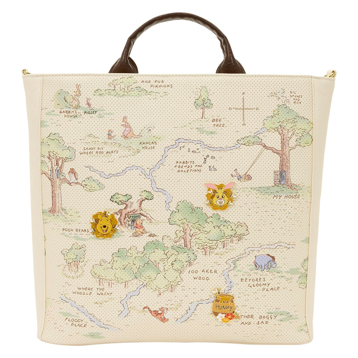Loungefly Disney Winnie the Pooh Hundred Acre Wood Tote Bag