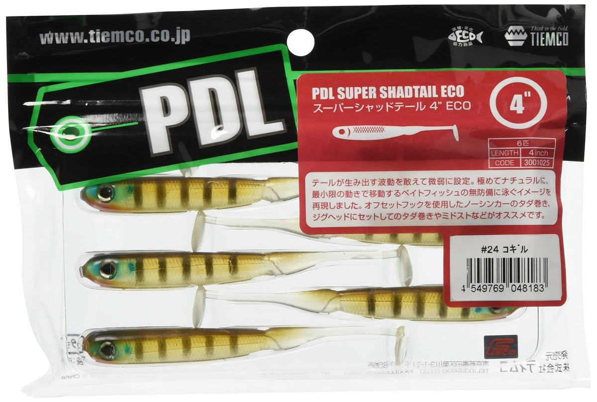 TIEMCO Worm PDL Super Shad Tail 4 ECO #24 Kogil