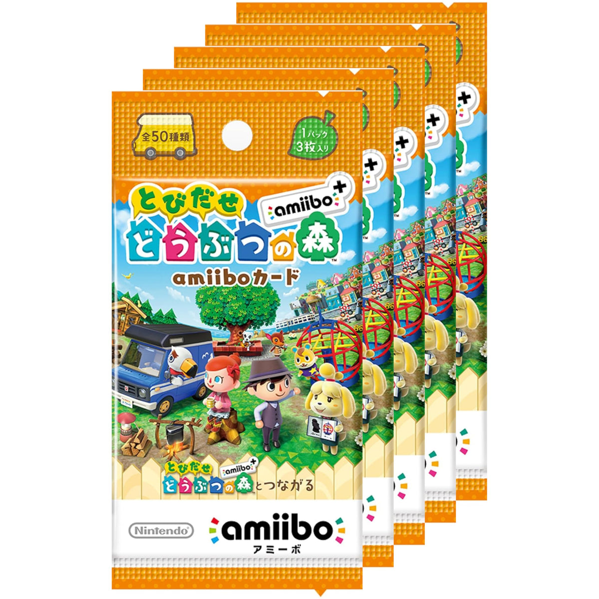 Tobidase Doubutsu no Mori amiibo+ amiibo card(set of 5 packs)