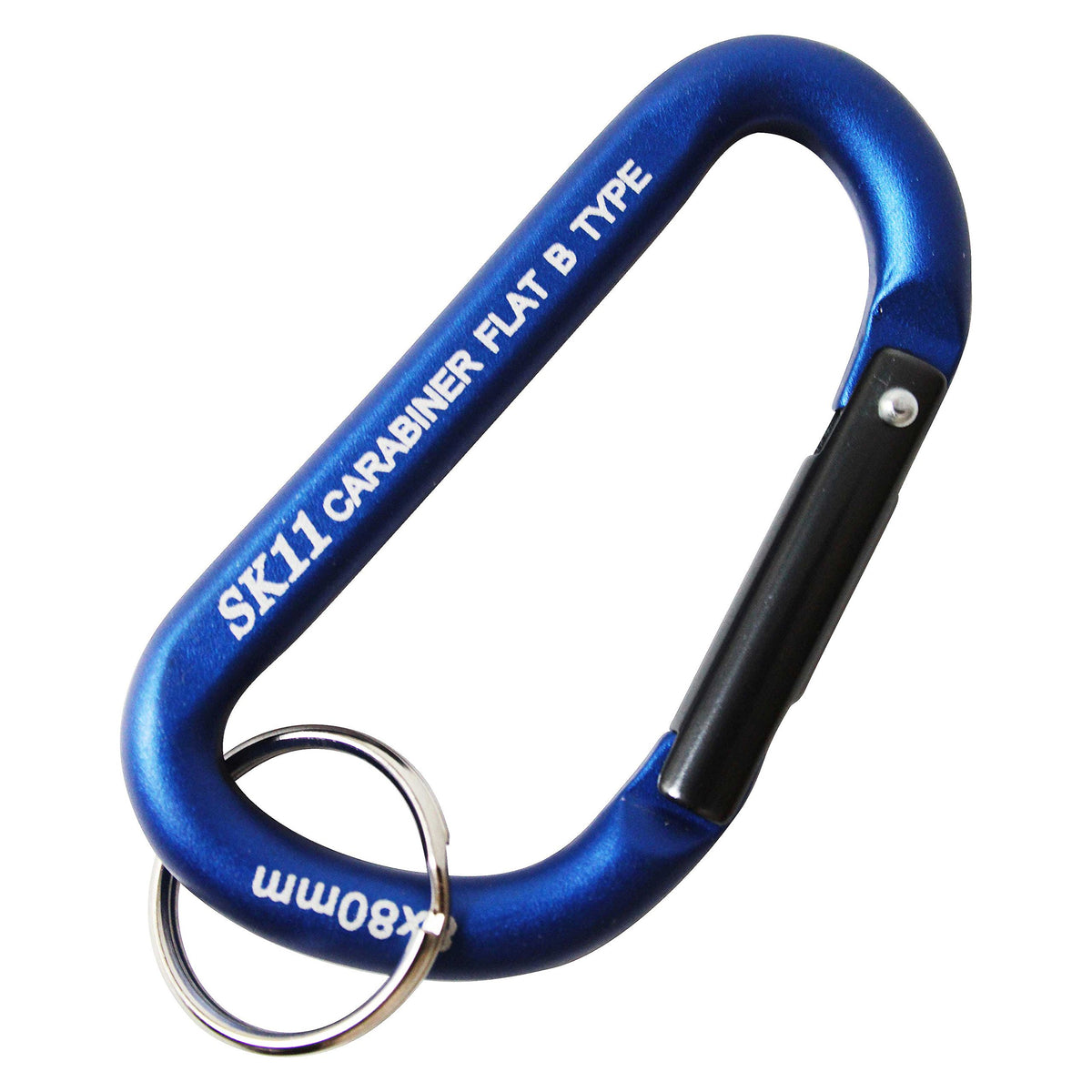 SK11 SAC-880B Aluminum Carabiner B, Blue, 0.3 x 3.1 inches (8 x 80 mm)