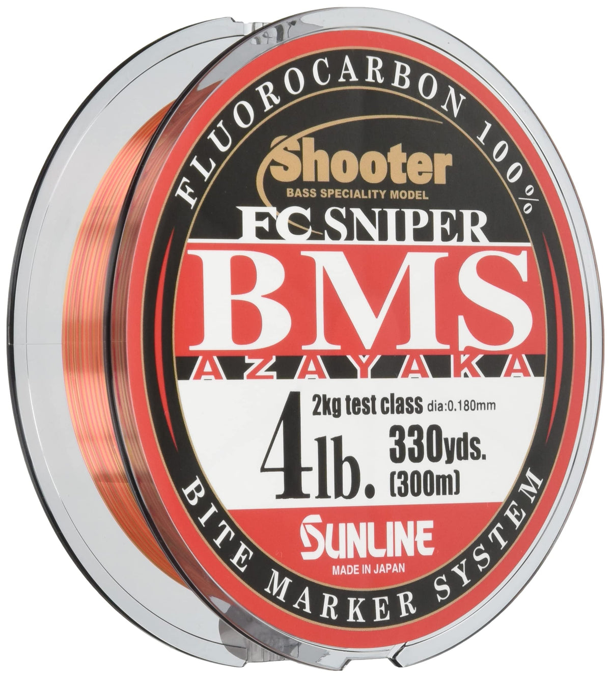 SUNLINE Fluorocarbon Line Shooter FC Sniper BMS AZAYAKA 328.1 yd (300 m), 4 lbs, 5 Colors