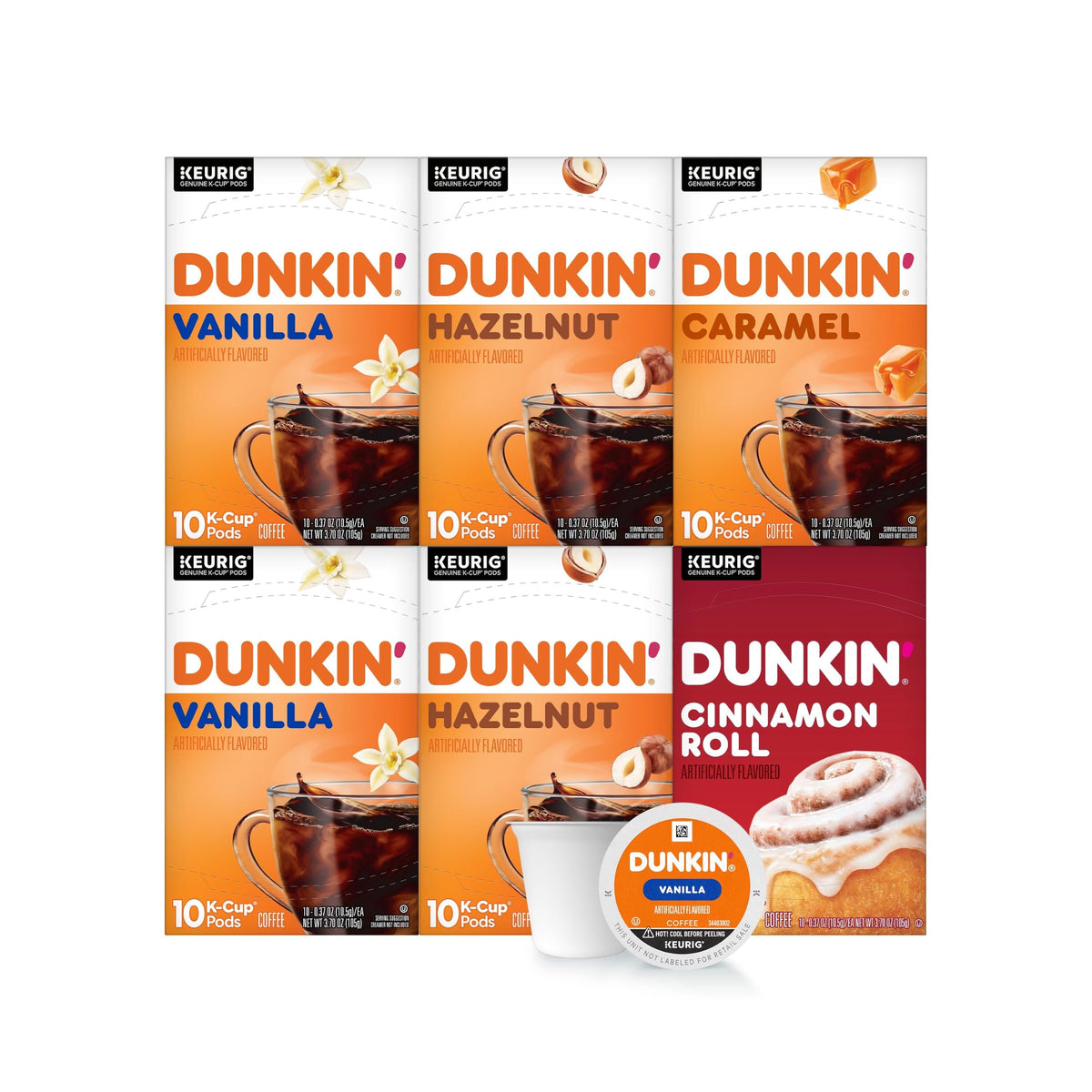 Dunkin' Mixed Flavor Coffee Variety Pack, 60 Keurig K-Cup Pods