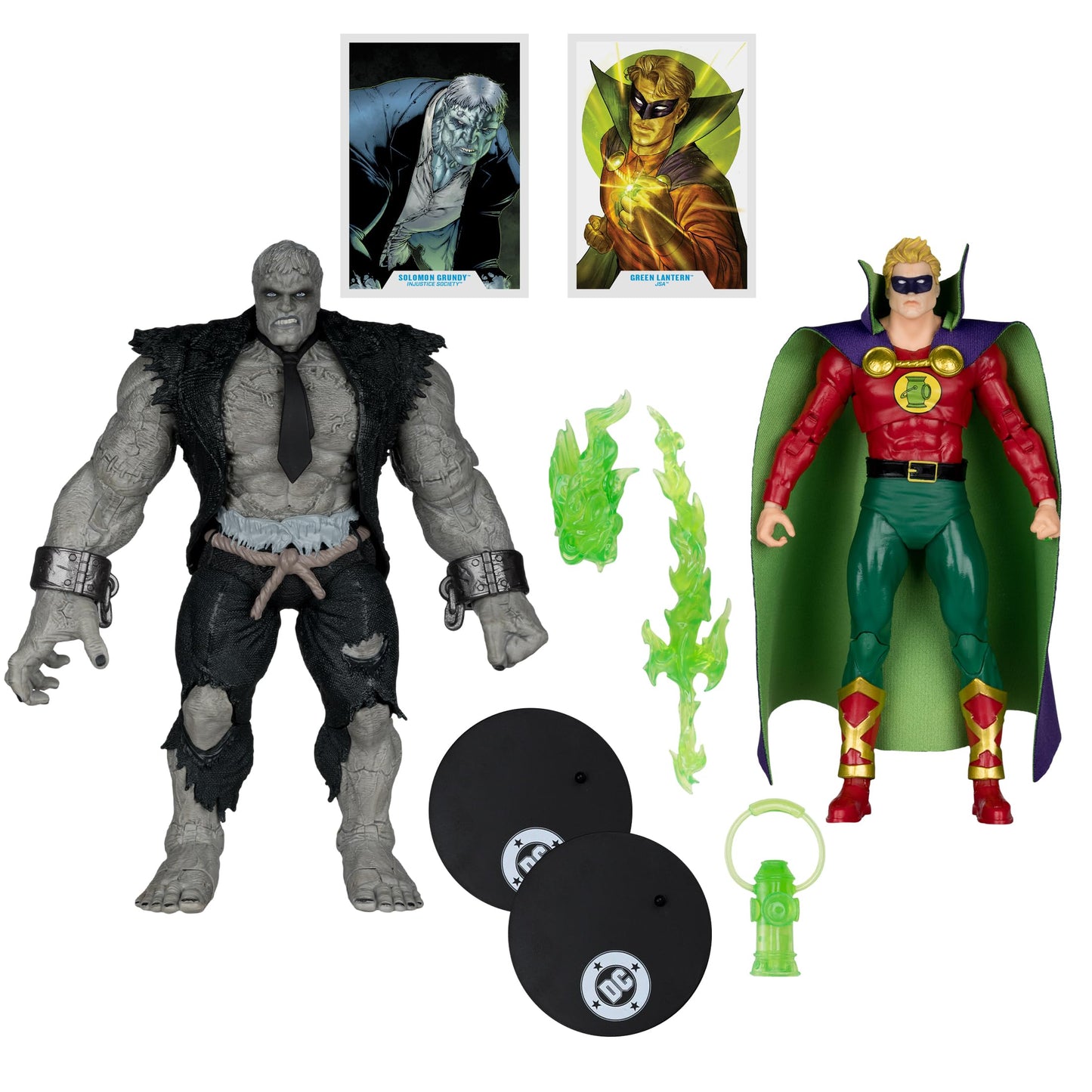 McFarlane Toys- DC Multiverse Solomon Grundy vs Green Lantern (JSA) 7in Figure and Mega Figure 2 Pack