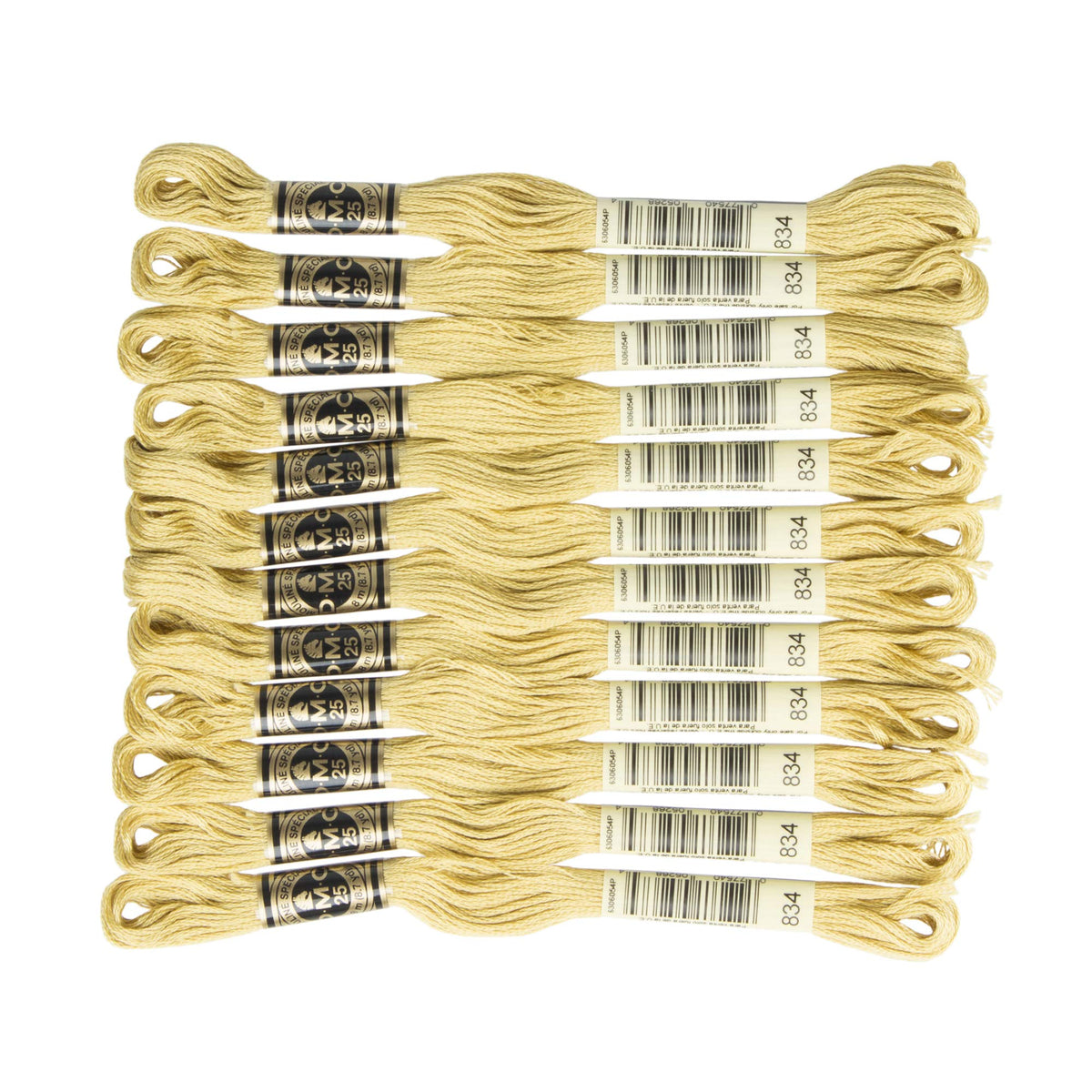 DMC 6-Strand Embroidery Cotton Floss, Very Light Golden Olive