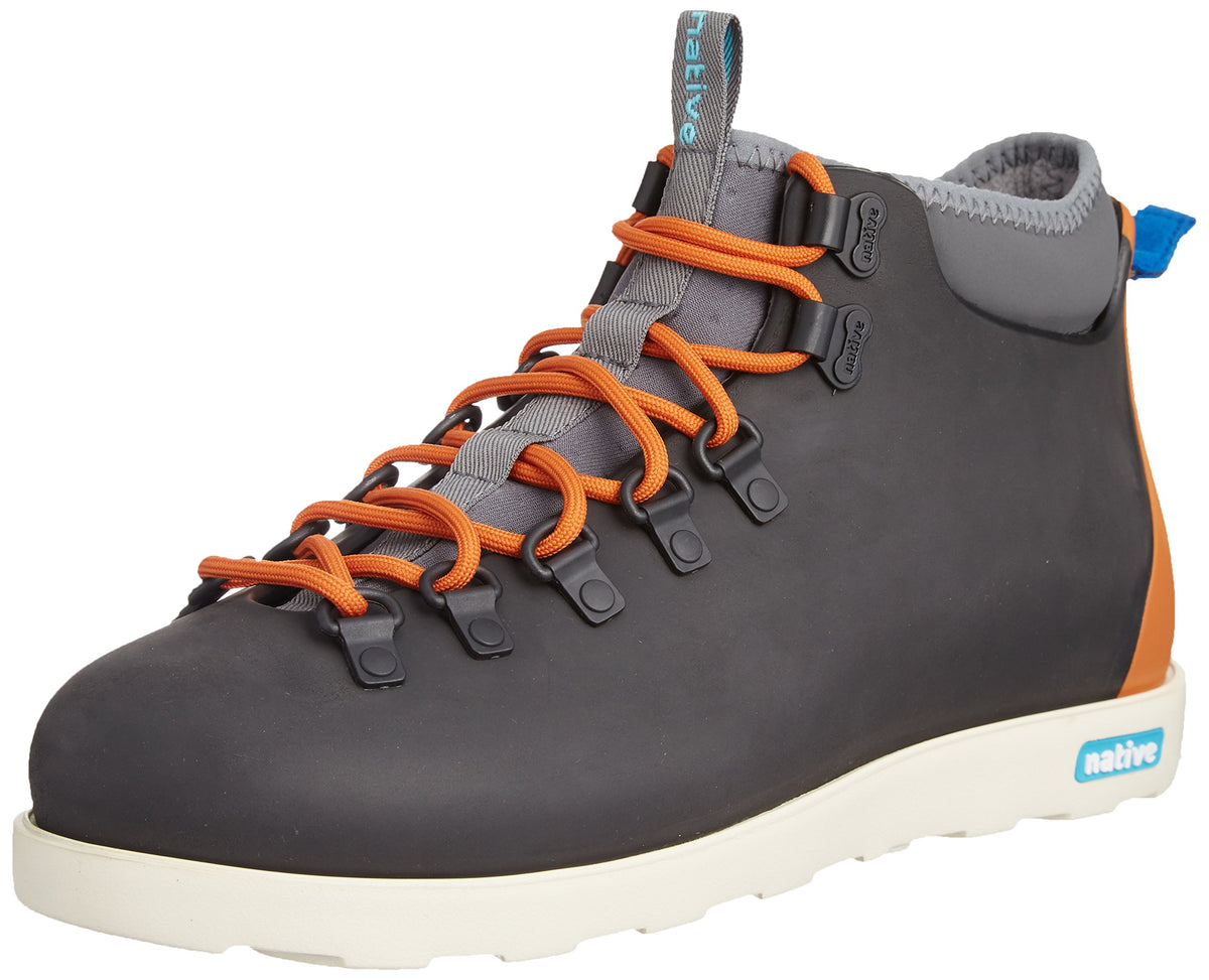 Native Shoes Unisex Fitzsimmons Jiffy Black/Pumpkin Orange Men's 11, Women's 13 Medium