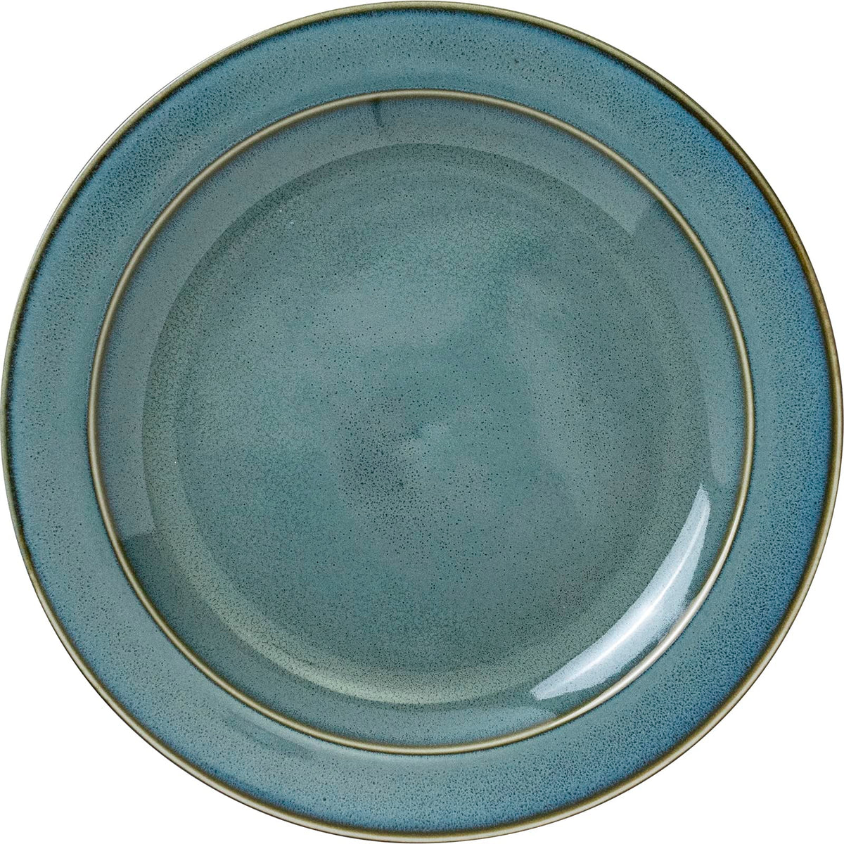 Minorutouki Mino Ware MAMANI 240 Rim Plate, Green