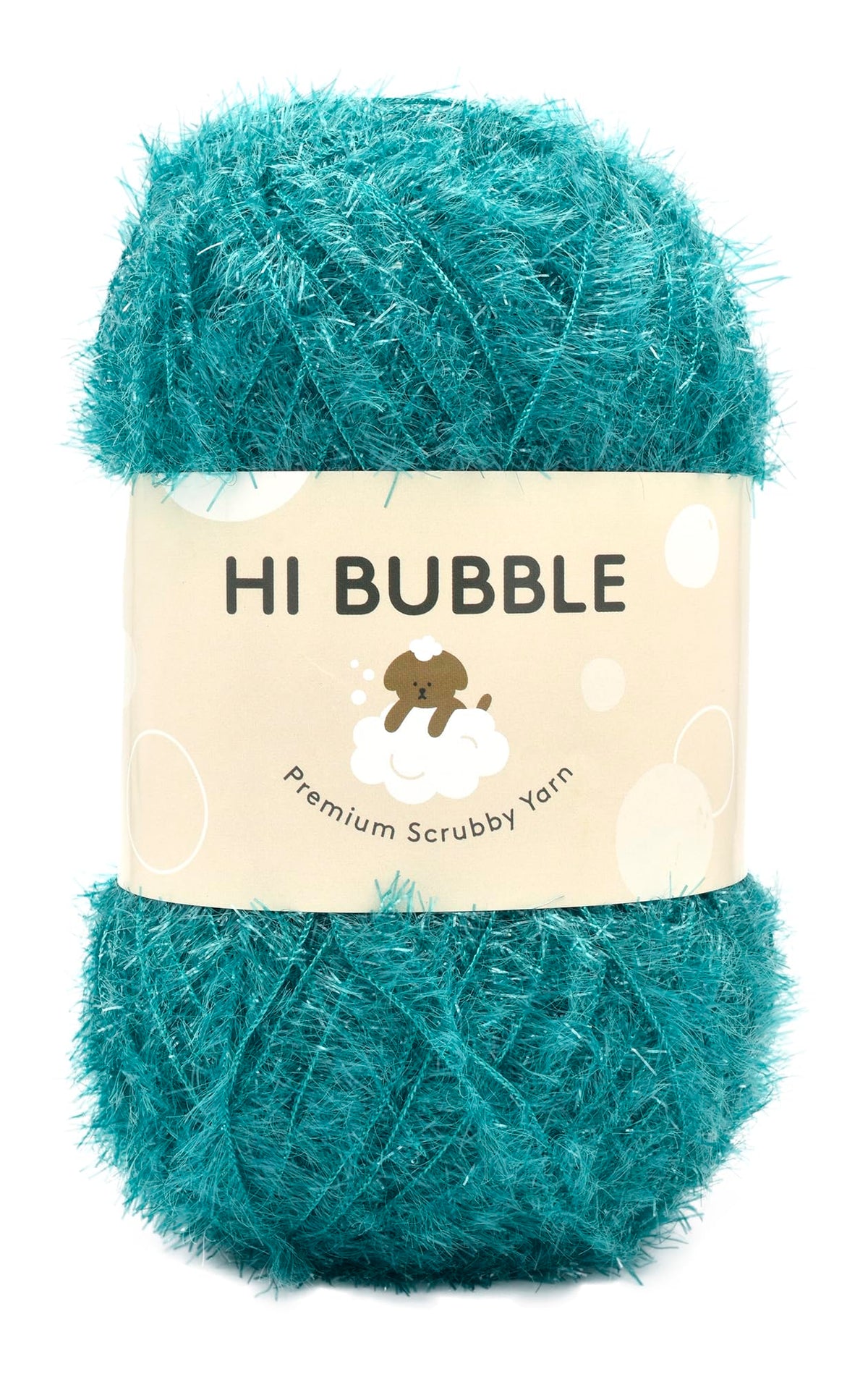 NASKA Hand Knitting Yarn, High Bubble (HI Bubble), Large Type, Col.33, Blue Green, 3.2 oz (90 g), Approximately 666.8 ft (215 m), 4 Ball Set NSB-1