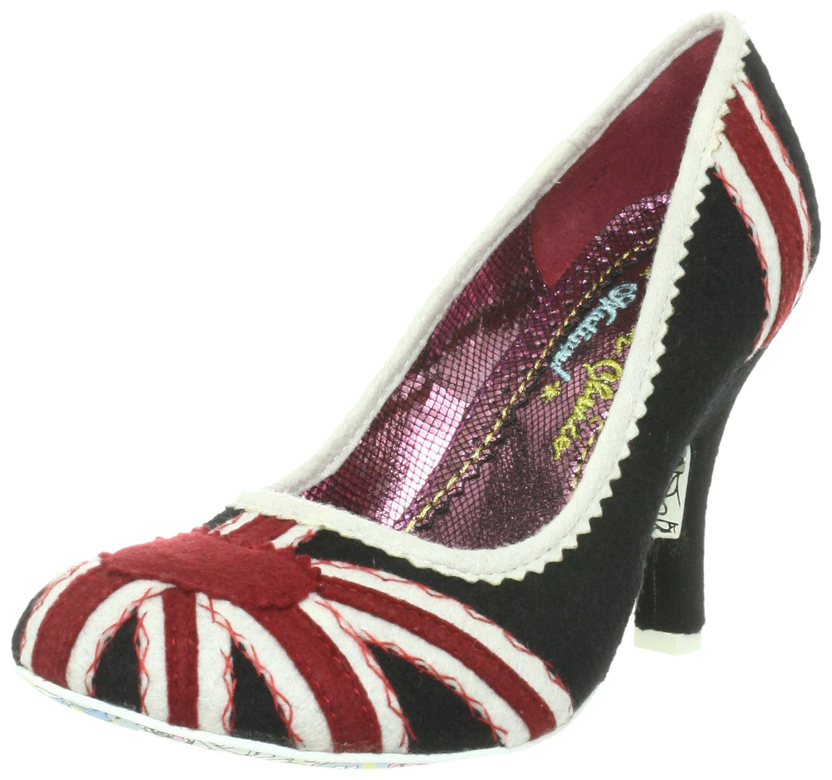 Irregular Choice Patty, Black Felt, 39(25.5cm)