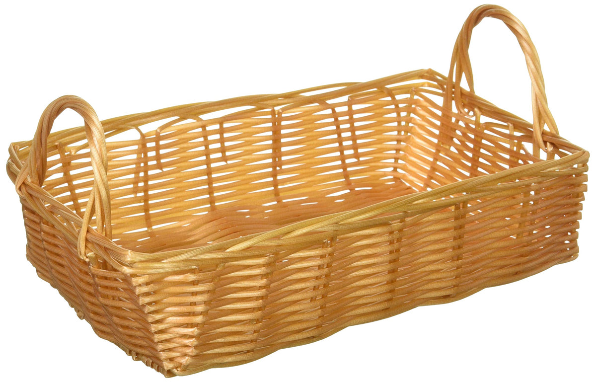 Chidorisangyou SR-041NA Basket, Natural, 8.7 x 5.5 x 3.5 inches (22 x 14 x 9 cm), PE Basket
