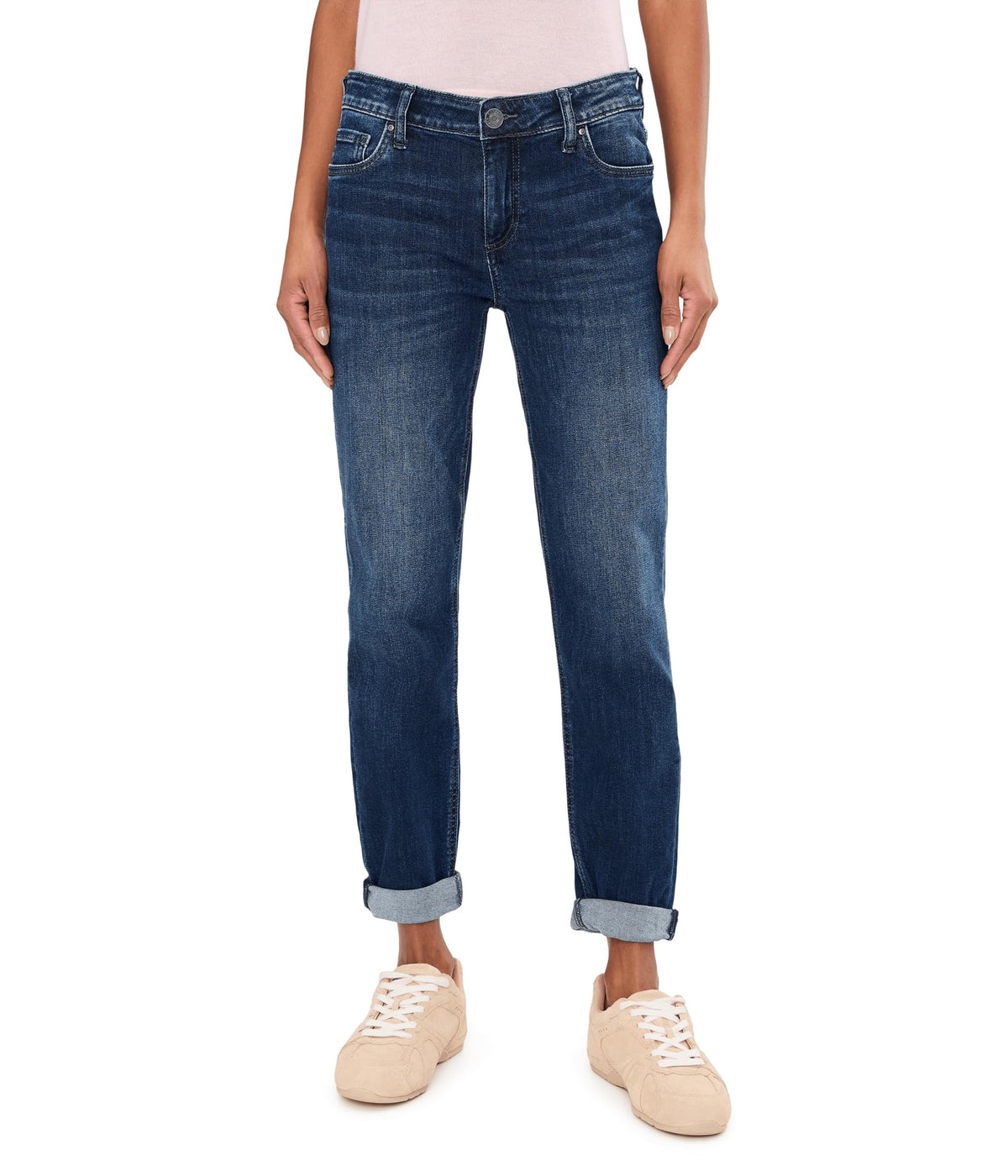 KUT from the Kloth Catherine Boyfriend Jeans Invigorated/Euro Base Wash 8
