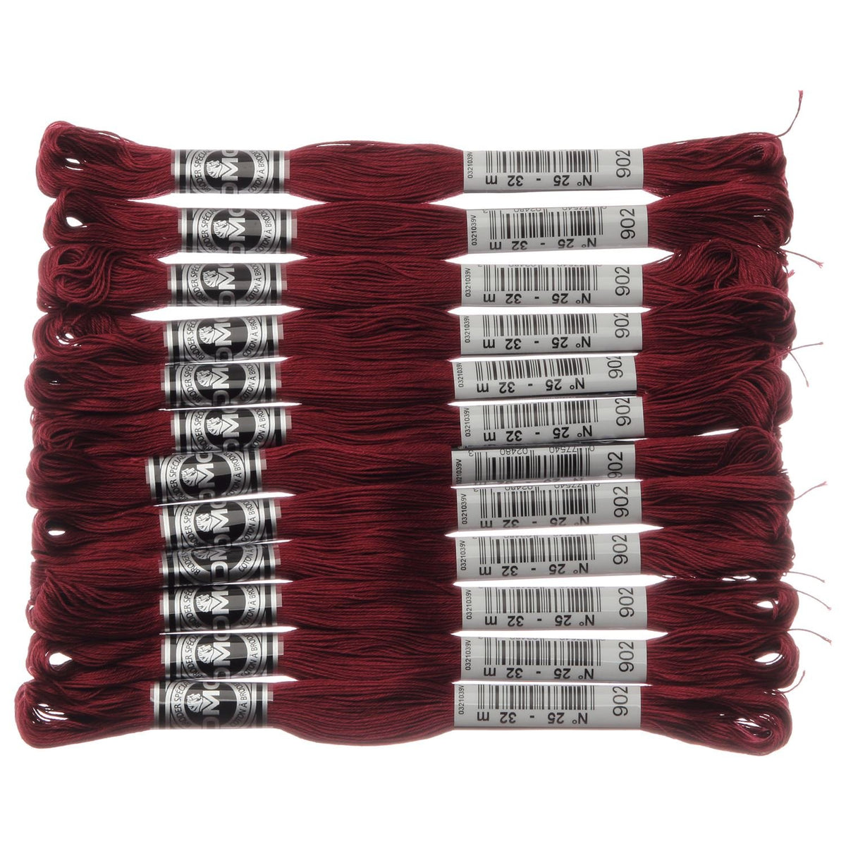 DMC Avroder Embroidery Thread #25 Length 12 Bundles #902 Purple DMC10725B