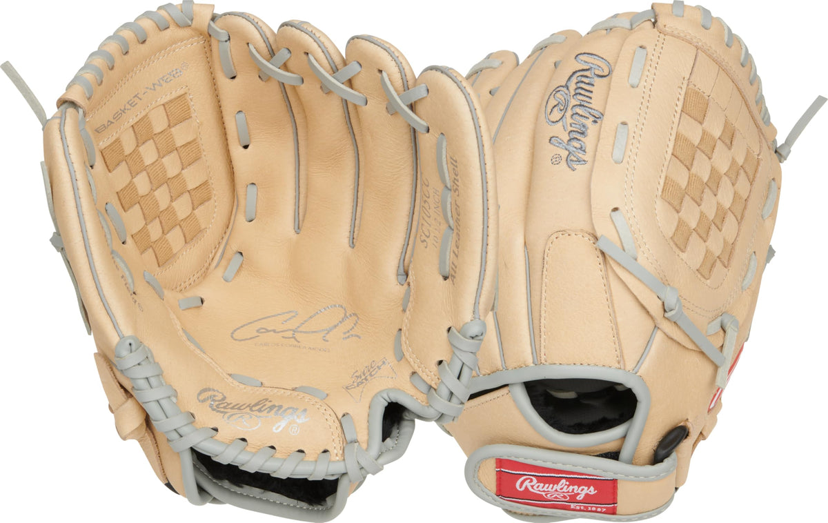 Rawlings | Sure Catch Series Youth Baseball Glove | C. Correa | 10.5' | LHT | Camel