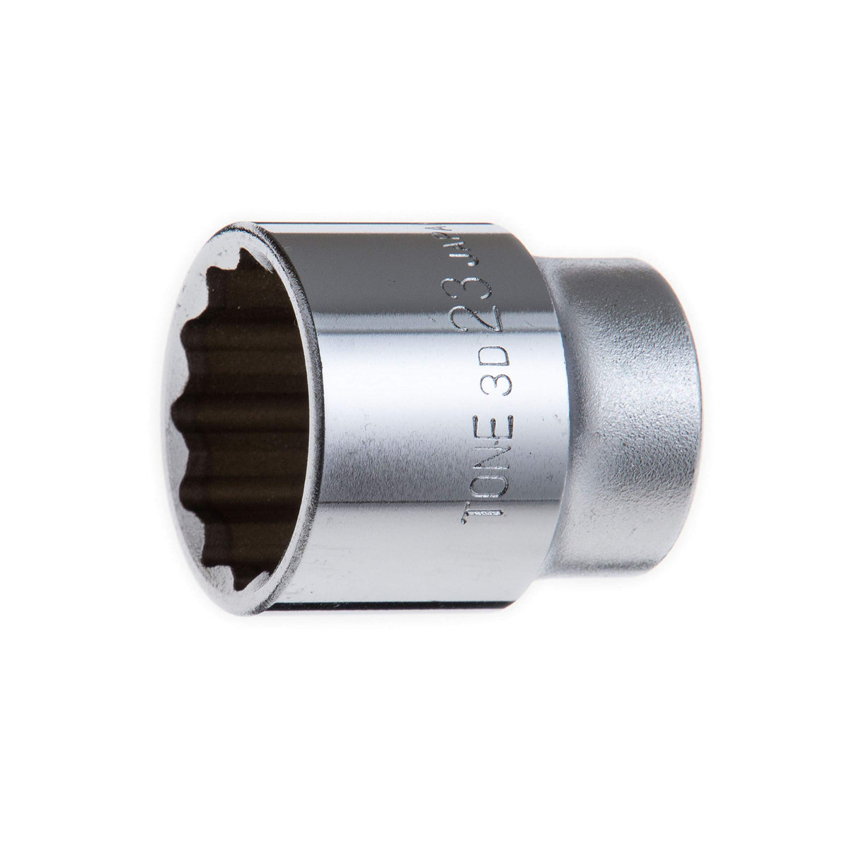 TONE 12-Point Socket, Metric, 3/8-Inch Drive, 23mm, 3D-23