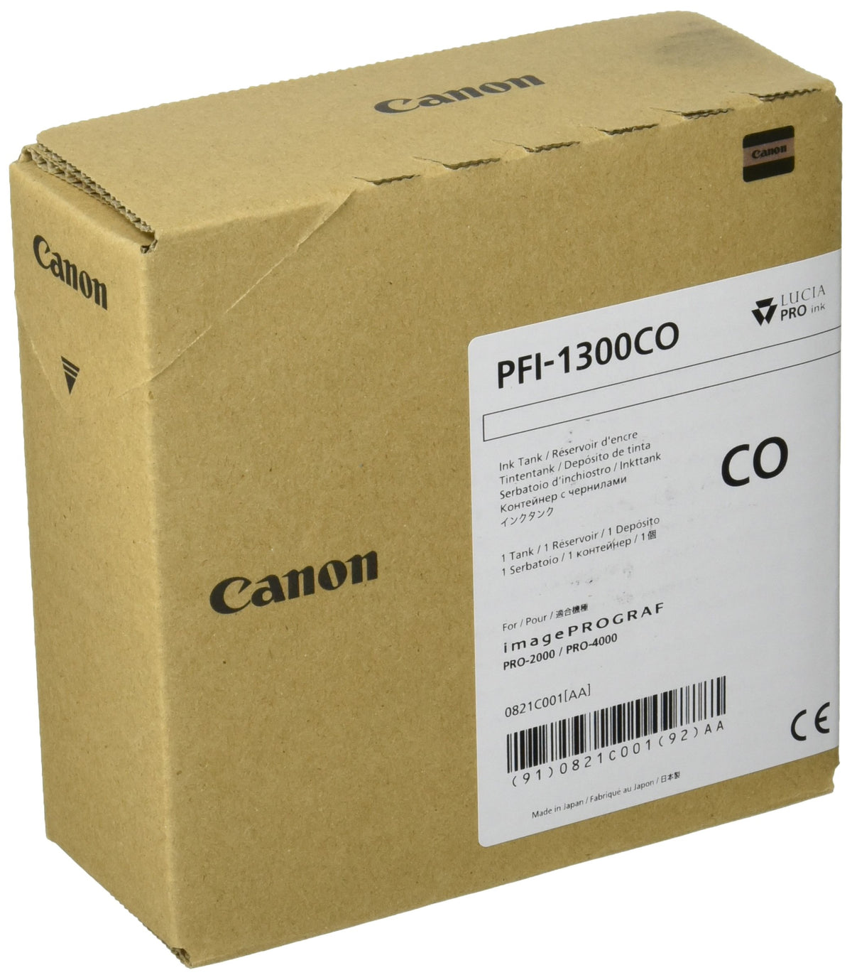 Canon 0821C001 Ink PFI1300CO Chroma Gloss Optimiser 330 ml